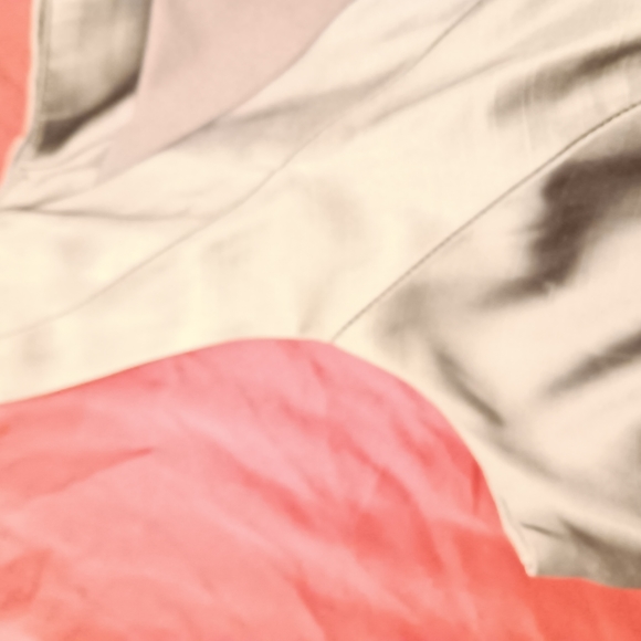 Womens shiney silver colour dress zip back w eye n hook  closure   small bottom - Picture 7 of 8